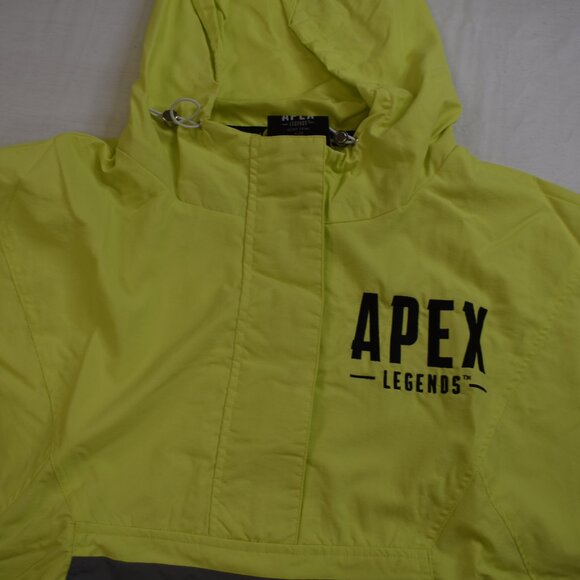 Graph Mens EA Apex Legends Mens Neon Green Reflective Hooded Jacket New - Picture 9 of 9